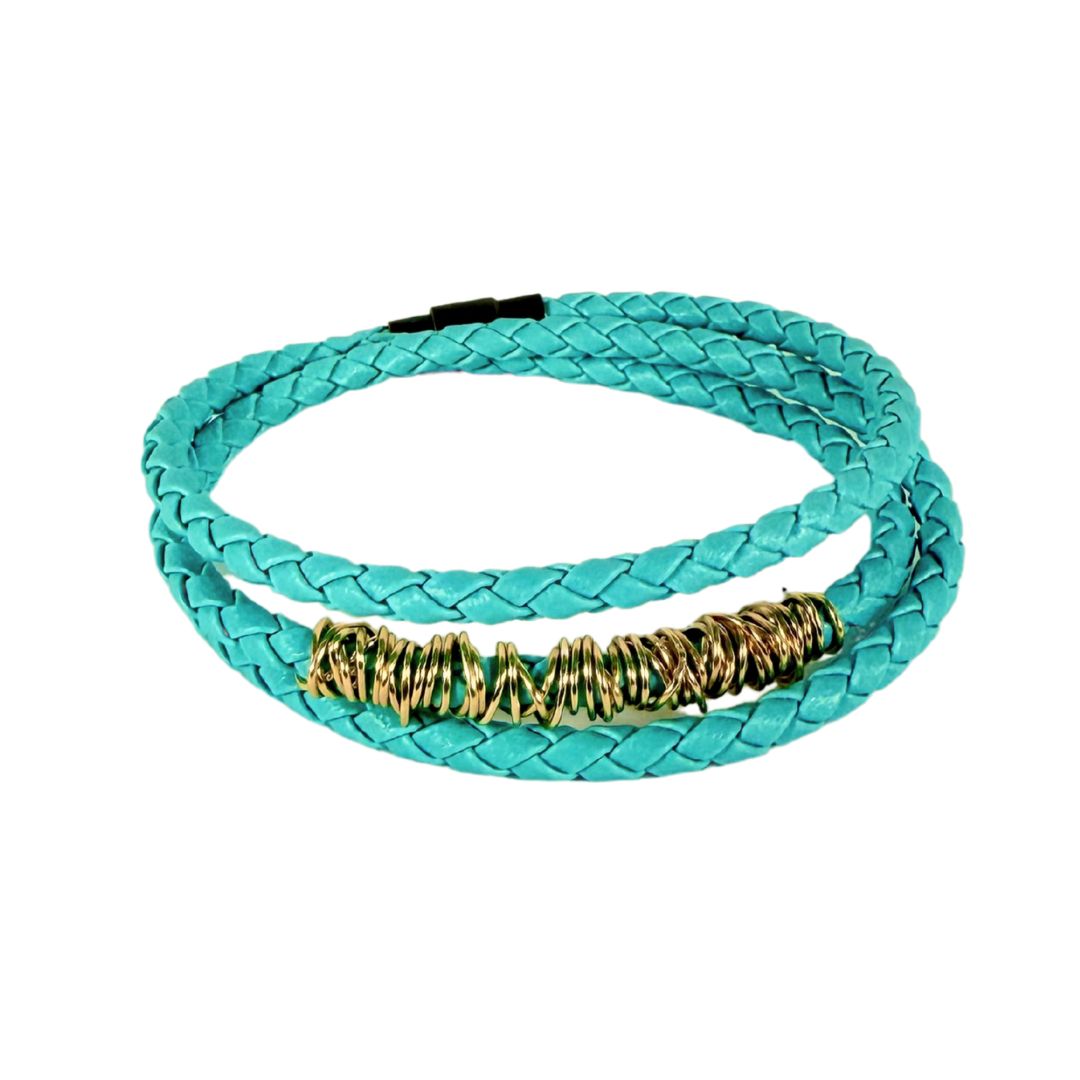 Triple-Wrap Braided Bangle