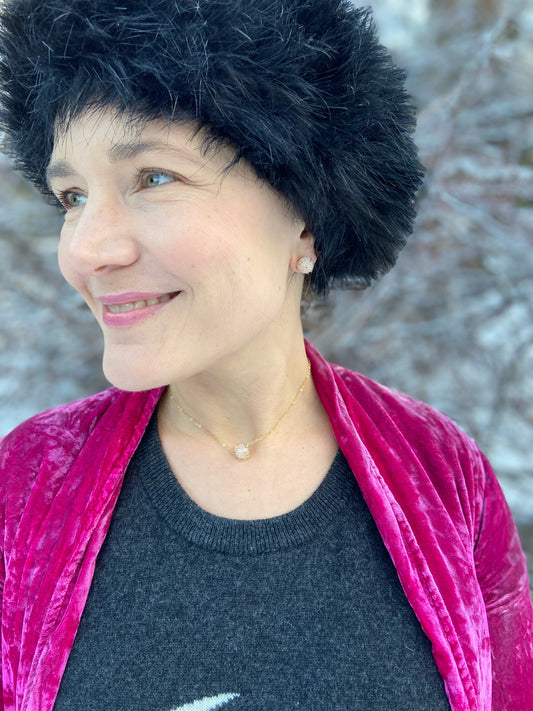 Wrapped Rose Quartz Stud earrings