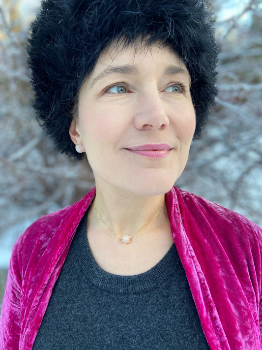 Wrapped Rose Quartz Choker