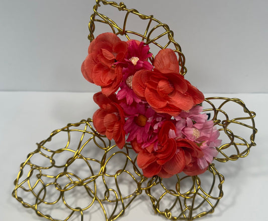 Vogue and Peridot and a Custom Fascinator to match her dress...