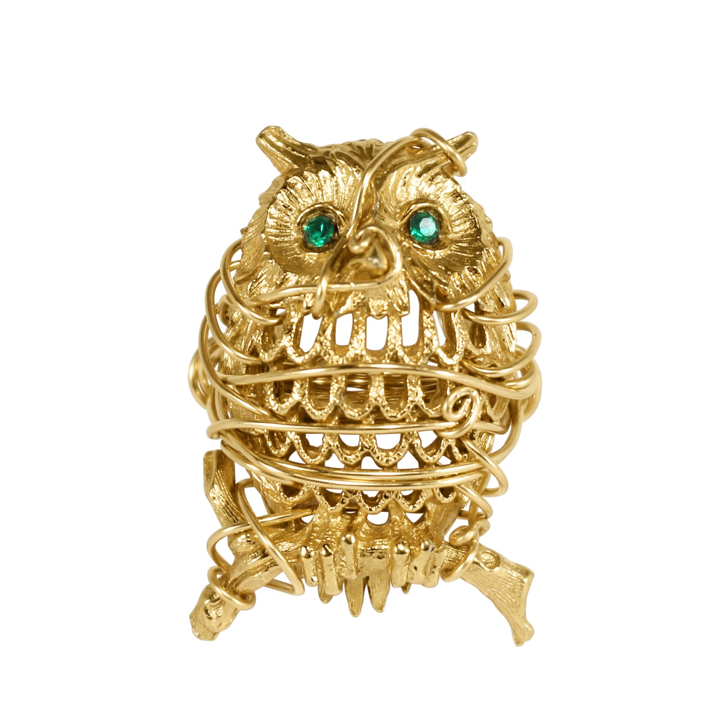 Vintage Owl Cocktail Ring