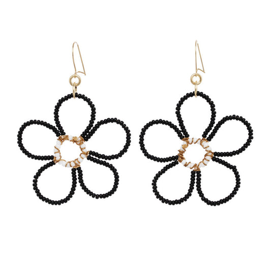 Beaded Flower Earrings