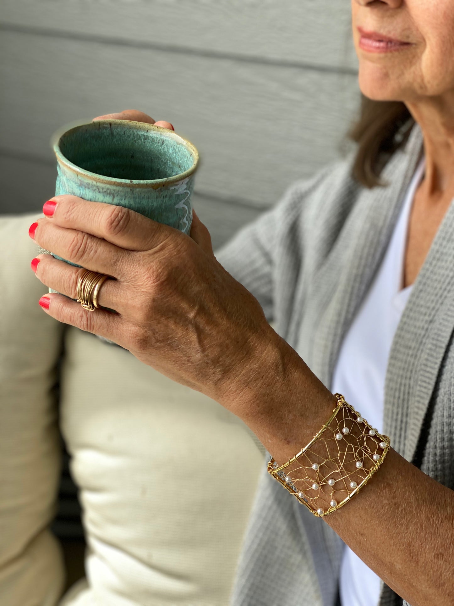 Chaos Cuff w/ Pearls